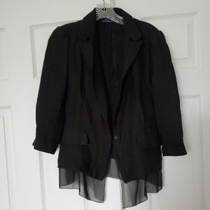Simply Vera Wang size XS blazer with sheer under